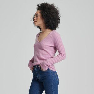 Naadam Scoop V Neck Cashmere Sweater